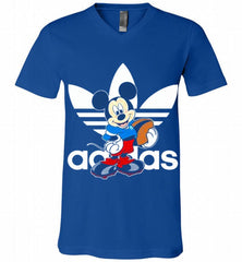 ADIDAS RUGBY MICKEY MOUSE DISNEY SPORTS V-Neck Shirt - zezetee