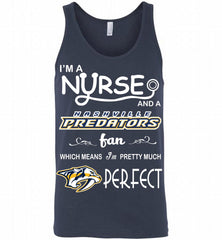 I'M A Nurse And A Nashville Predators Fans Gift Tank - zezetee