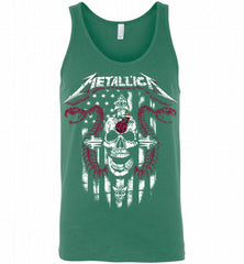 Metallica Snake Skull Miami Heat Logo Tank - zezetee