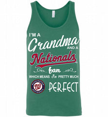 I'M A Grandma And A Washington Nationals Fans Gift Tank - zezetee