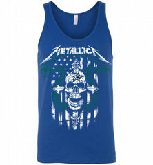 Metallica Snake Skull Dallas Stars Logo Tank - zezetee