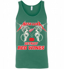 Metallica Detroit Red Wings Logo Tank - zezetee