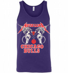 Metallica Chicago Bulls Logo Tank - zezetee