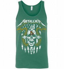 Metallica Snake Skull Ottawa Senators Logo Tank - zezetee