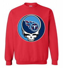 Tennessee Titans Grateful Dead Logo Band Crewneck Sweatshirt - zezetee