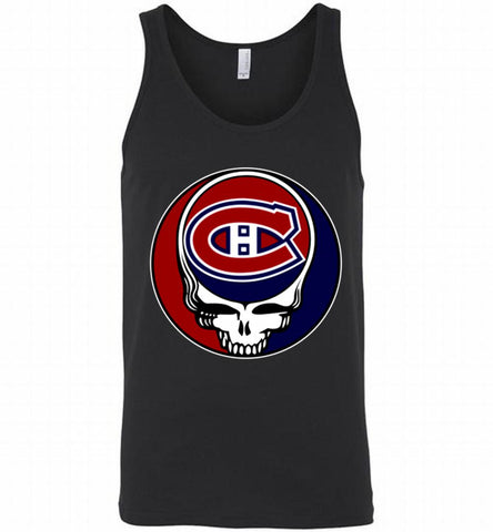 NHL TEAM MONTREAL CANADIENS X GRATEFUL DEAD LOGO BAND Tank - zezetee