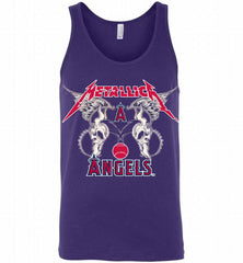 Metallica Los Angeles Angels Logo Tank - zezetee