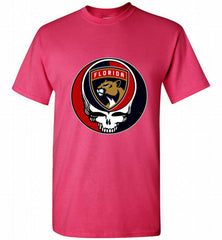 NHL TEAM FLORIDA PANTHERS X GRATEFUL DEAD LOGO BAND Shirt - zezetee
