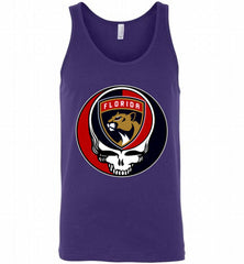 NHL TEAM FLORIDA PANTHERS X GRATEFUL DEAD LOGO BAND Tank - zezetee