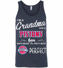 I'M A Grandma And A Detroit Pistons Fans Perfect Tank - zezetee