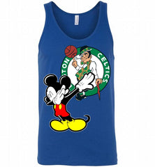 Disney Mickey Mouse Dabbing Boston Celtics Tank - zezetee