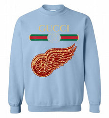 Gucci Detroit Red Wings Logo Crewneck Sweatshirt - zezetee