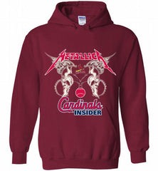 Metallica St Louis Cardinals Logo Hoodie - zezetee