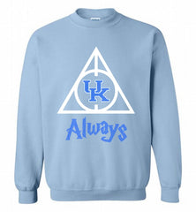 KENTUCKY WILDCATS DEATHLY HALLOWS ALWAYS GIFT Crewneck Sweatshirt - zezetee