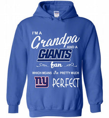 I'M A Grandpa And A New York Giants Pretty Much Perfect Hoodie - zezetee
