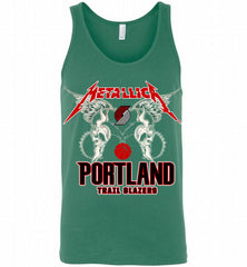 Metallica Portland Trail Blazers Logo Tank - zezetee