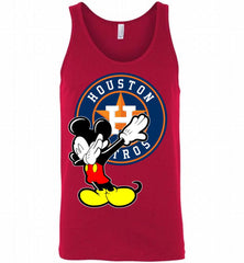 Disney Mickey Mouse Dabbing Houston Astros Tank - zezetee