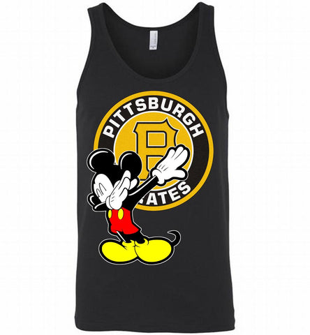 Disney Mickey Mouse Dabbing Pittsburgh Pirates Tank - zezetee