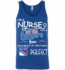 I'M A Nurse And A New York Rangers Fans Gift Tank - zezetee