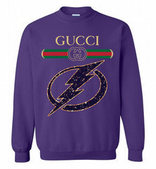 Gucci Tampa Bay Lightning Logo Crewneck Sweatshirt - zezetee
