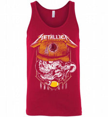 Metallica Skull Snake Washington Redskins Tank - zezetee
