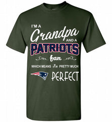 I'M A Grandpa And A New England Patriots Pretty Much Perfect Shirt - zezetee