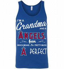 I'M A Grandma And A Los Angeles Angels Fans Gift Tank - zezetee