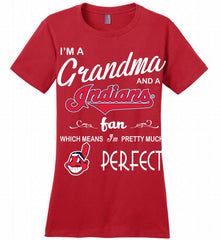 I'M A Grandma And A Cleveland Indians Fans Gift Ladies Perfect - zezetee
