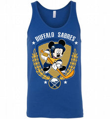 NHL Hockey Mickey Mouse Buffalo Sabres Disney Tank - zezetee