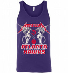 Metallica Atlanta Hawks Logo Tank - zezetee