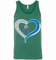 Oklahoma City Thunder In Diamond Heart Tank - zezetee