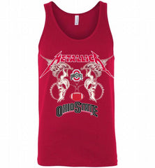 Metallica Ohio State Buckeyes Logo Tank - zezetee