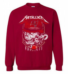 Metallica Skull Snake Tampa Bay Buccaneers Crewneck Sweatshirt - zezetee