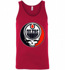 NHL TEAM EDMONTON OILERS X GRATEFUL DEAD LOGO BAND Tank - zezetee