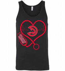 Nurse Heartbeat Love Atlanta Hawks Tank