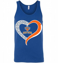 New York Knicks In Diamond Heart Tank - zezetee