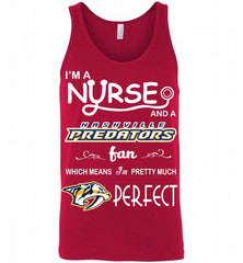 I'M A Nurse And A Nashville Predators Fans Gift Tank - zezetee