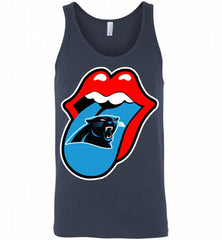 Carolina Panthers  x The Rolling Stones Logo Tank - zezetee