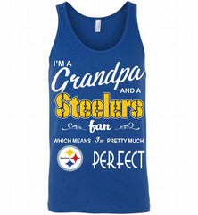 I'M A Grandpa And A NFL Pittsburgh Steelers Pretty Much Perfect Tank - zezetee