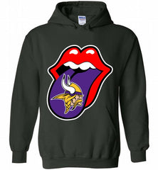 Minnesota Vikings  x The Rolling Stones Logo Hoodie - zezetee