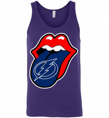 Tampa Bay Lightning  x The Rolling Stones Logo Tank - zezetee