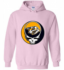 NHL TEAM NASHVILLE PREDATORS X GRATEFUL DEAD LOGO BAND Hoodie - zezetee