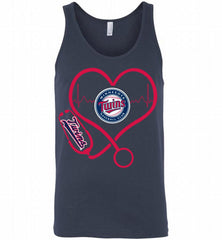 Nurse Heartbeat Minnesota Twins Tank - zezetee