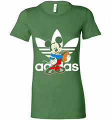 ADIDAS RUGBY MICKEY MOUSE DISNEY SPORTS Bella Ladies Tee - zezetee