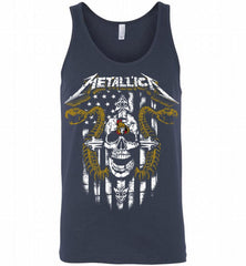 Metallica Snake Skull Ottawa Senators Logo Tank - zezetee