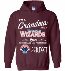 I'M A Grandma And A Washington Wizards Fans Perfect Hoodie - zezetee