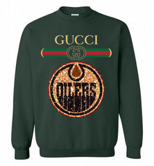 Gucci Edmonton Oilers Logo Crewneck Sweatshirt - zezetee