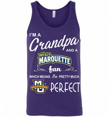 I'M A Grandpa And A Marquette Golden Eagles Fan Tank - zezetee