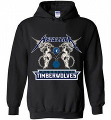 Metallica MinnesotaTimberwolves Logo Hoodie - zezetee