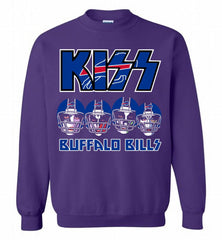 Kiss Buffalo Bills Logo Crewneck Sweatshirt - zezetee